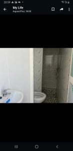 Koupelna v ubytování auberge au lac du barrage sala al jadida