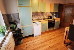 Kuchyň nebo kuchyňský kout v ubytování Ferienwohnung im Starenweg + 14 fotografií