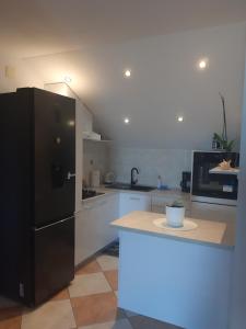 Kuchyň nebo kuchyňský kout v ubytování Apartments T & D