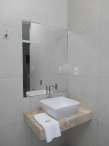 Phòng tắm tại Verde Mar Pousada