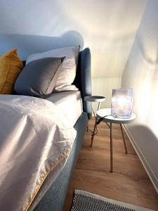 Postel nebo postele na pokoji v ubytování Ferienwohnung Pauline