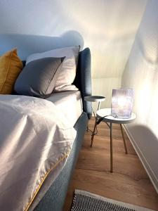 Postel nebo postele na pokoji v ubytování Ferienwohnung Pauline + 28 fotografií