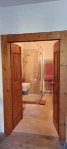Koupelna v ubytování Casa Vacanza Ex Pretura Vallelaghi