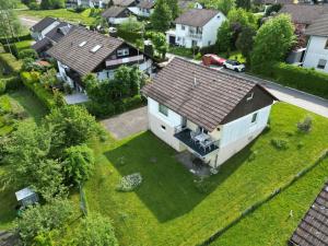 an overhead view of a house in a residential neighborhood at Holiday Home Uhu by Interhome in Dittishausen +55 photos