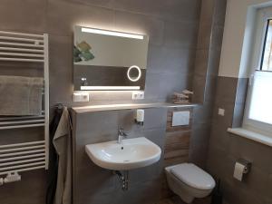Koupelna v ubytování Ferienhaus Jerichow + 8 fotografií