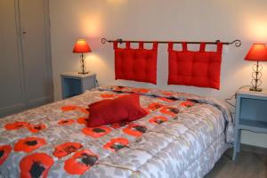 Cama o camas de una habitación en Gîte la Forge 4 étoiles