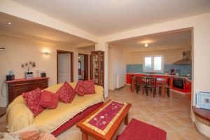 Χώρος καθιστικού στο Villa Sofia