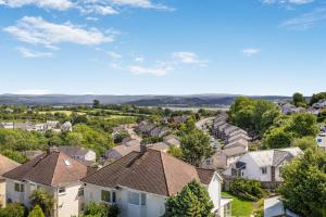 an aerial view of a residential neighborhood with houses at Great Location Free Parking Near Tamar Bridge in Saltash