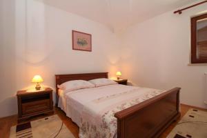 Postel nebo postele na pokoji v ubytování Luna in Marčana (Haus für 4-6 Personen)