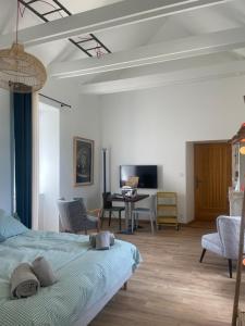 Postel nebo postele na pokoji v ubytování Ker Goden - Meublé de Tourisme