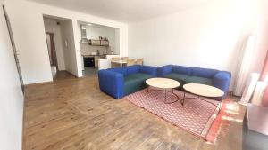 Area soggiorno di 2 bedrooms appartement with wifi at Bruxelles