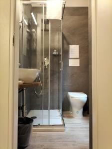 Koupelna v ubytování Hotel Camilla Guelfa