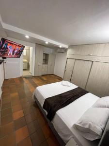 Voodi või voodid majutusasutuse Hotel Valle Central toas