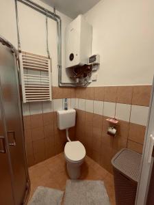 A bathroom at Mázli Vendégház