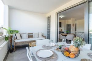 พื้นที่นั่งเล่นของ Exceptionnel ! Appart luxueux à 8 min à pied du lagon