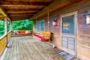 Balkon oz. terasa v nastanitvi Lazy Bear Lookout