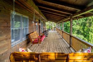 Balkon oz. terasa v nastanitvi Lazy Bear Lookout
