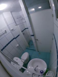 Baðherbergi á Nanasqa Hostel en Nasca / Nazca