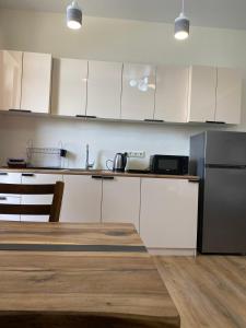 Dapur atau dapur kecil di Tbilisi cozy apartment