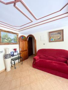 Zona de estar de Maison d'hôtes familiale "Dar Aboulanwar"