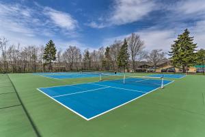 two tennis courts on a tennis court at Hot Tub and Lake Access Spacious Tobyhanna Home in Tobyhanna