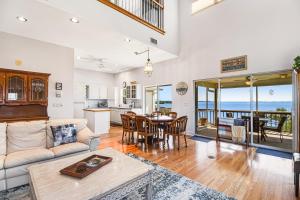 a living room with a couch and a table at Bayshore Panorama in Bradenton