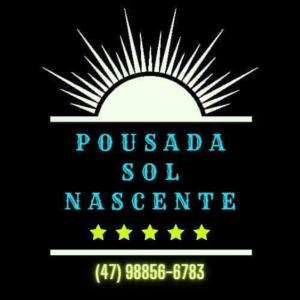 a logo for a pueblo sol nascimento at Hotel Pousada Sol Nascente in Mafra