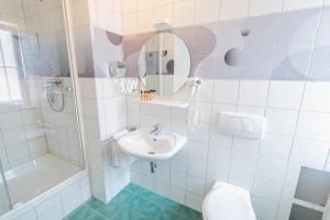 Koupelna v ubytování Hotel Herckmans