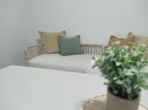 Los Deptos de Alvear客房内的一张或多张床位