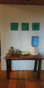 A kitchen or kitchenette at Marquis garden Eco-cottages