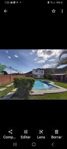 una imagen de una casa con piscina en Cuautla morelos linda Casa de campo, en Cuautla Morelos