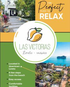 a collage of photos of las vientos with a picture of a resort at Casa Las Victorias in Loreto