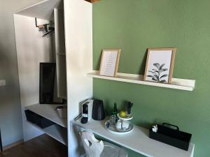 Kuchyň nebo kuchyňský kout v ubytování Pez Regina - Nordic Style Alps Hotel