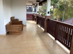 Balkón nebo terasa v ubytování Balian Seaview Surf Villas