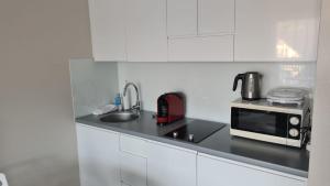 Kuchyň nebo kuchyňský kout v ubytování Apartament Stubai 3 Czarna Góra