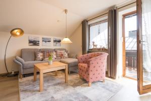 Posezení v ubytování Ferienwohnung Laux