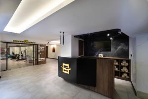 a lobby with a reception desk in a building at Orka Royal Hotel & Spa in Istanbul +118 photos