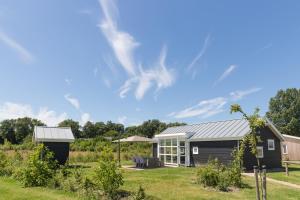 een huis in een veld met een tuin bij Duinpark Westerschouwen in Burgh Haamstede