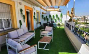 Posedenie v ubytovaní Trendy Penthouse by the Bullring