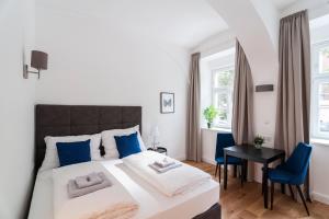 Łóżko lub łóżka w pokoju w obiekcie easy flat Sankt Elisabeth