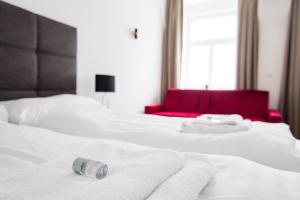 Łóżko lub łóżka w pokoju w obiekcie easy flat Sankt Elisabeth