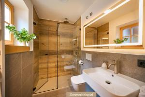 Koupelna v ubytování Hotel-Gasthof Mauthäusl