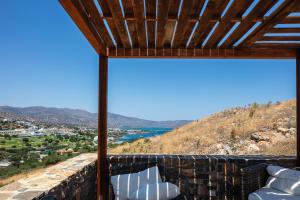 a view from the balcony of a house at Maris Villas in Elounda