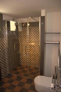 A bathroom at Hotel Dal Menga