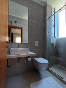 Koupelna v ubytování Hotel Relax Dhermi