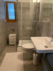 Koupelna v ubytování Apartmán Hustopeče