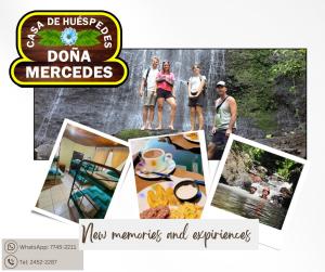 a collage of photos of a group of people at Hostal Doña Mercedes in Juayúa