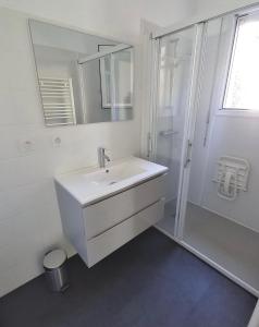 Et badeværelse på Maison au calme à 10 km du Puy du Fou