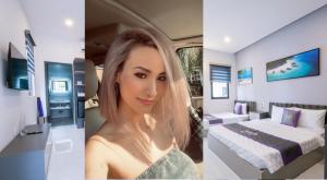 Postel nebo postele na pokoji v ubytování NatalieLe's Homestay