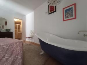 a bathroom with a large tub in a room at Gerês e Cabreira - Romoa Vintage Guest House in Vieira do Minho +40 photos